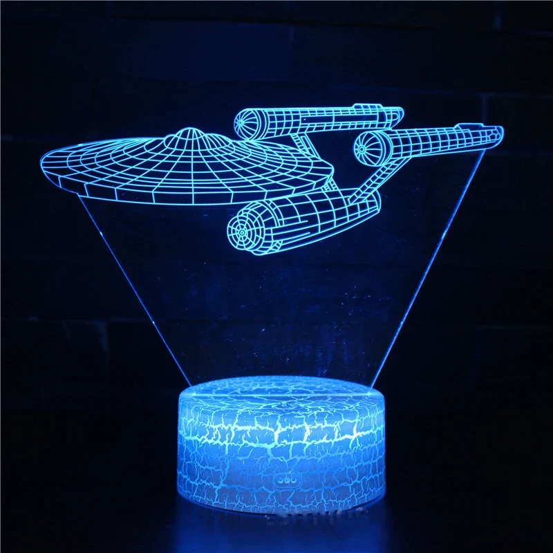 3D LED Nachtlicht Kinder Tischlampe USB Touch Fernbedienung Lampe Dimmbar NEU