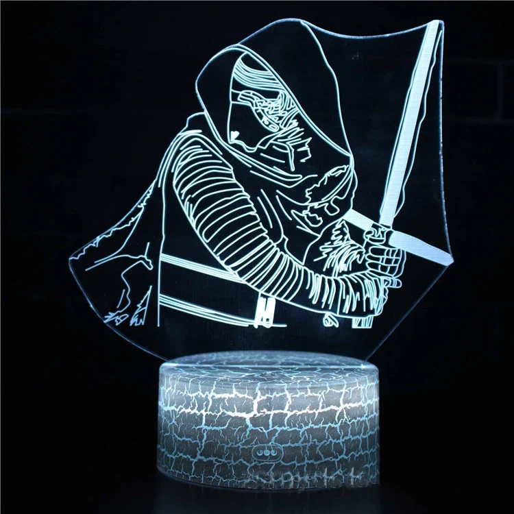 3D LED Nachtlicht Kinder Tischlampe USB Touch Fernbedienung Lampe Dimmbar NEU