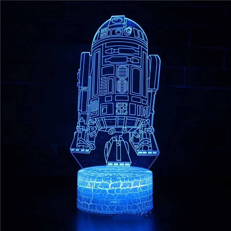 3D LED Nachtlicht Kinder Tischlampe USB Touch Fernbedienung Lampe Dimmbar NEU