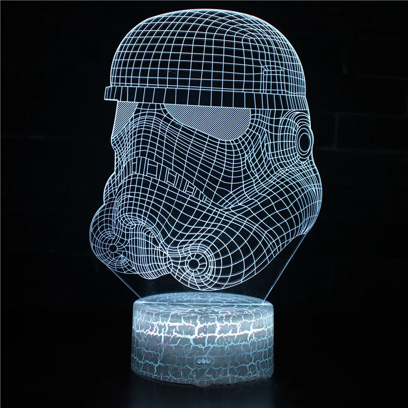 3D LED Nachtlicht Kinder Tischlampe USB Touch Fernbedienung Lampe Dimmbar NEU