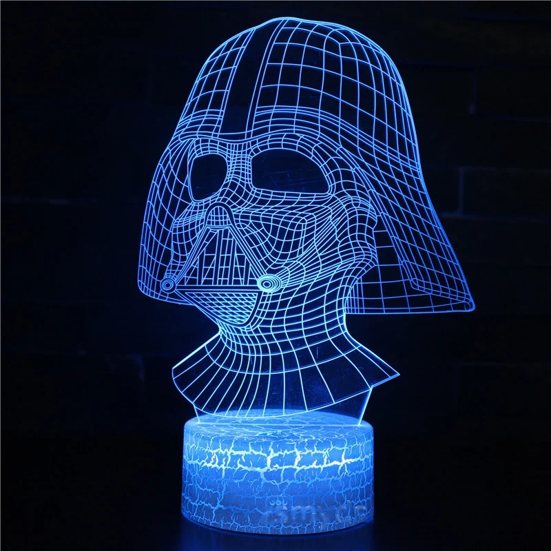 3D LED Nachtlicht Kinder Tischlampe USB Touch Fernbedienung Lampe Dimmbar NEU