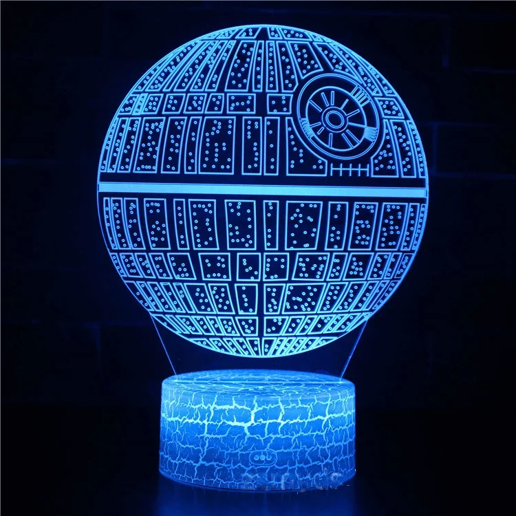3D LED Nachtlicht Kinder Tischlampe USB Touch Fernbedienung Lampe Dimmbar NEU
