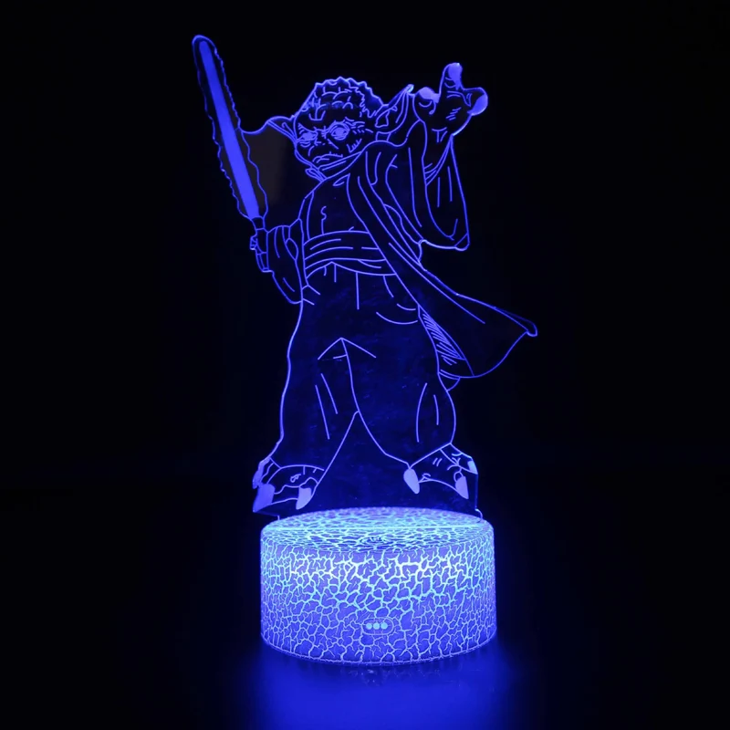3D LED Nachtlicht Kinder Tischlampe USB Touch Fernbedienung Lampe Dimmbar NEU