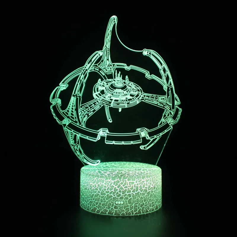 3D LED Nachtlicht Kinder Tischlampe USB Touch Fernbedienung Lampe Dimmbar NEU