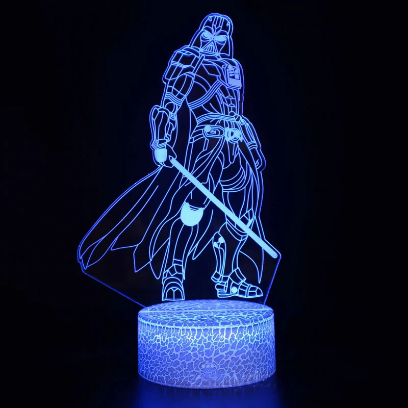 3D LED Nachtlicht Kinder Tischlampe USB Touch Fernbedienung Lampe Dimmbar NEU