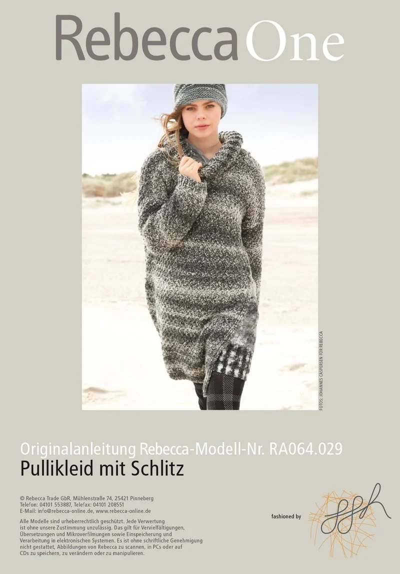 Pullikleid mit Schlitz