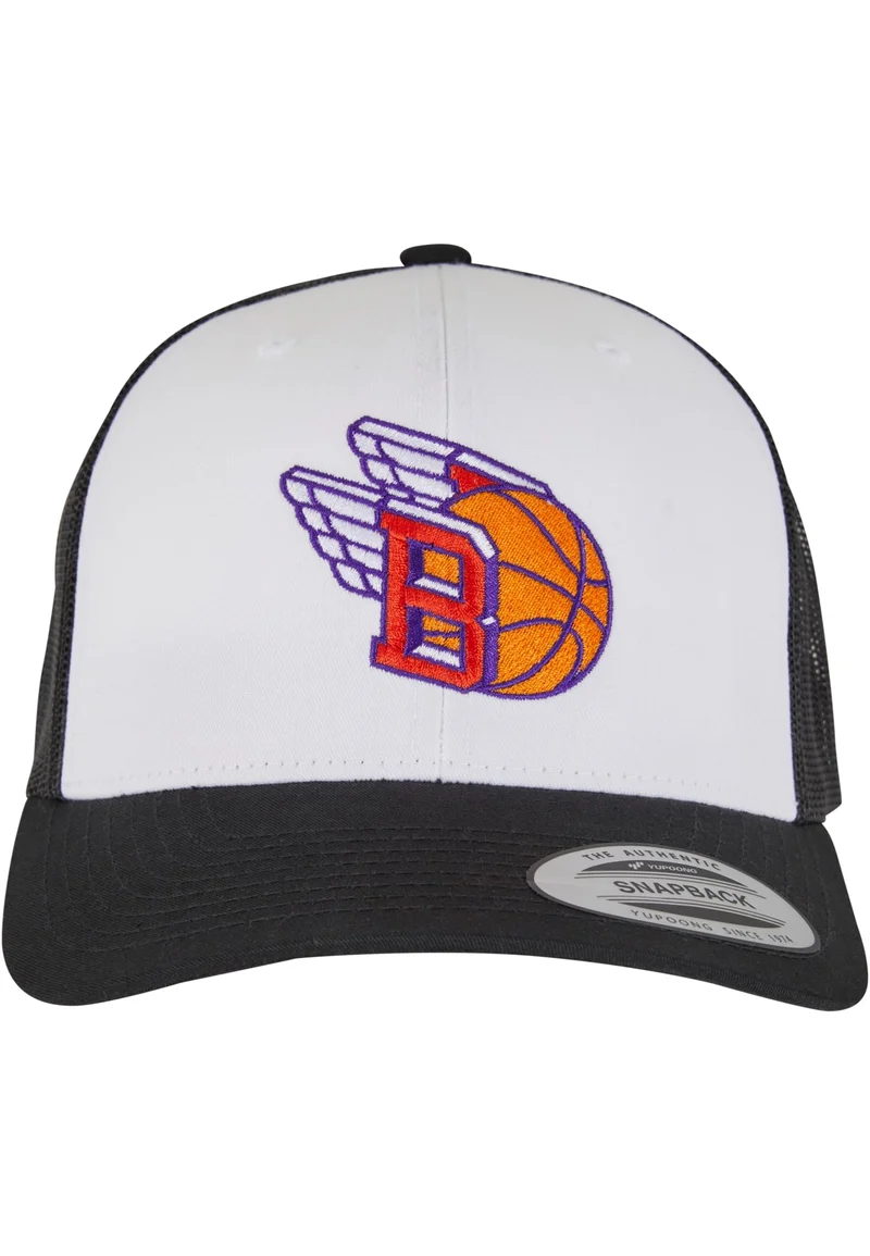 MT Basketball Fly Retro Trucker Colored Front