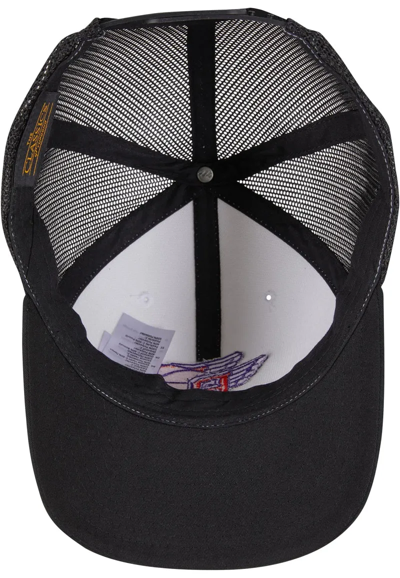 MT Basketball Fly Retro Trucker Colored Front