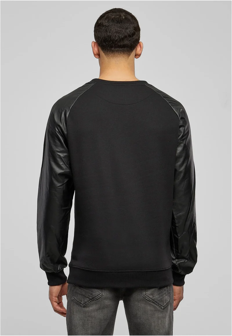 UC Raglan Leather Imitation Crew