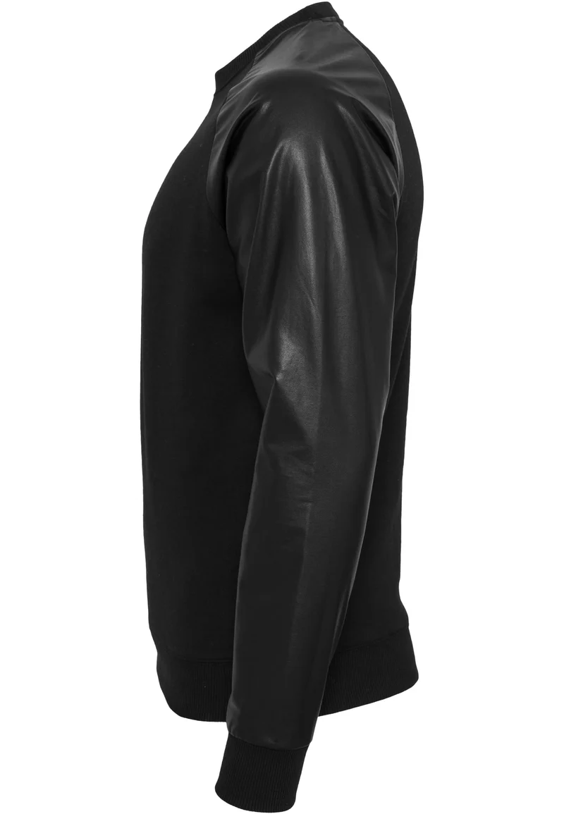 UC Raglan Leather Imitation Crew