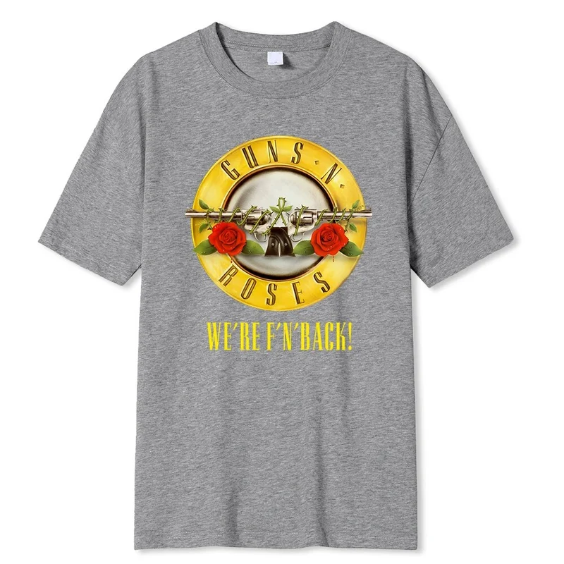 Fashion Herren Rock Band 3D T-Shirt Rundhals Unisex Sommer 100% Wolle Streetwear