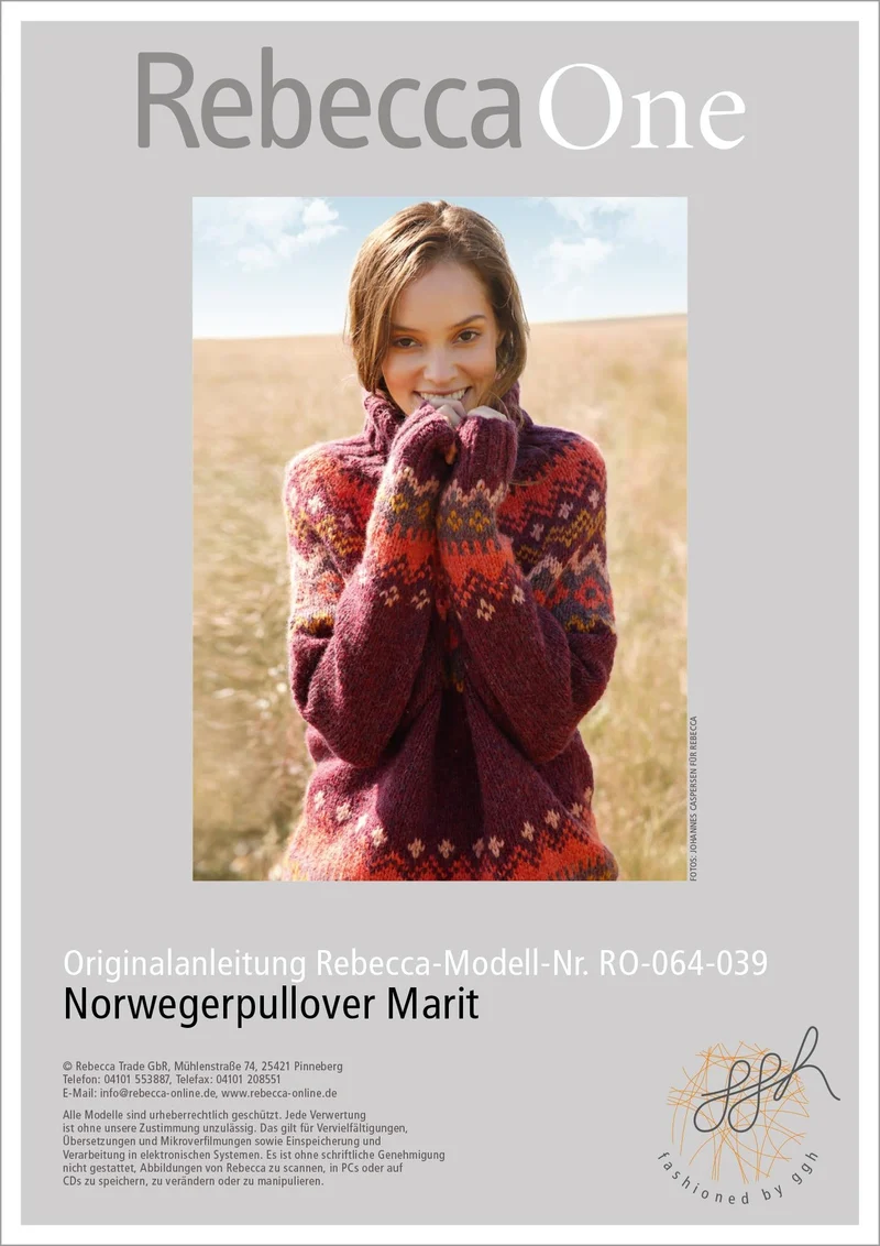 Strickanleitung Norwegerpullover Marit