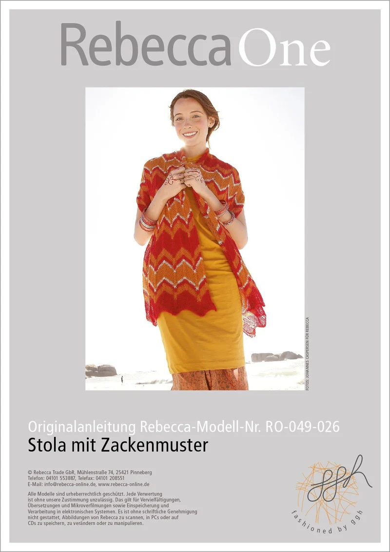 Anleitung - Stola mit Zackenmuster