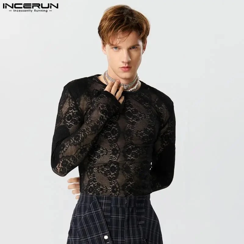 Fetisch Fashion Männer Sexy Bodysuits Herren Body Shirts Hemd Transparent Club