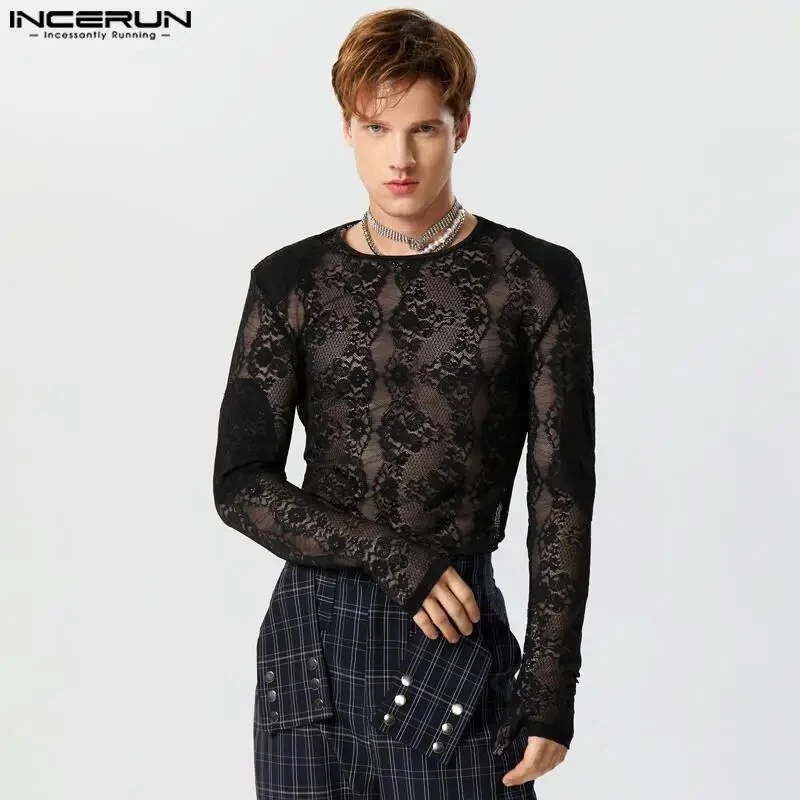 Fetisch Fashion Männer Sexy Bodysuits Herren Body Shirts Hemd Transparent Club