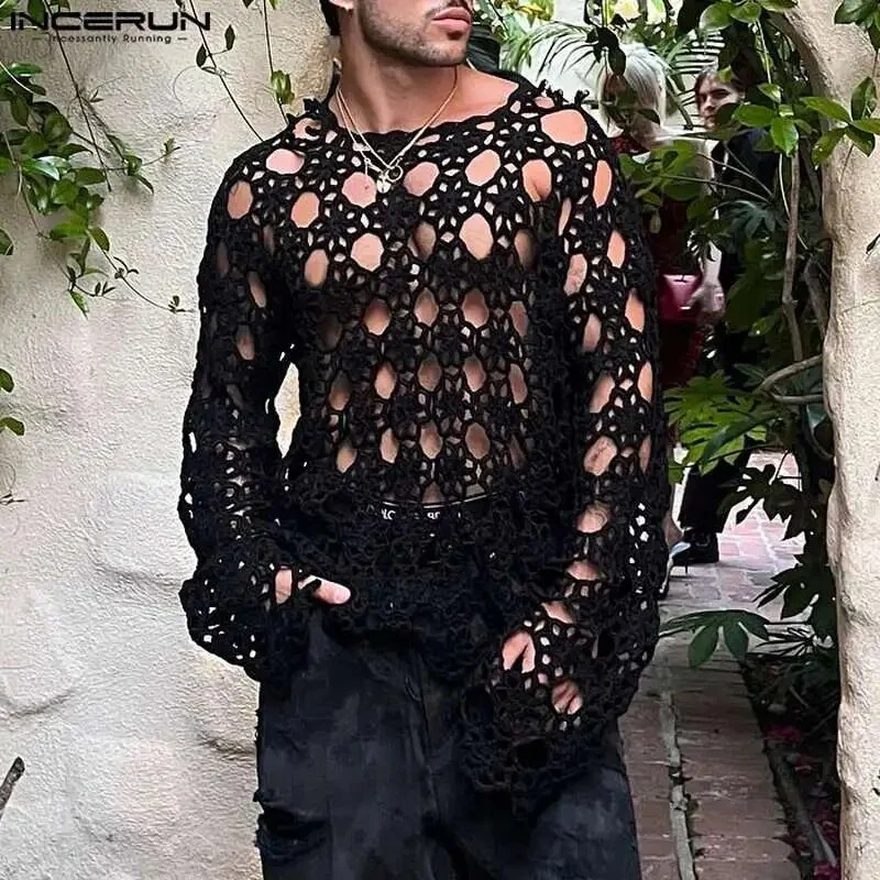 Fetisch Fashion Männer Sexy Bodysuits Herren Body Shirts Hemd Transparent Club
