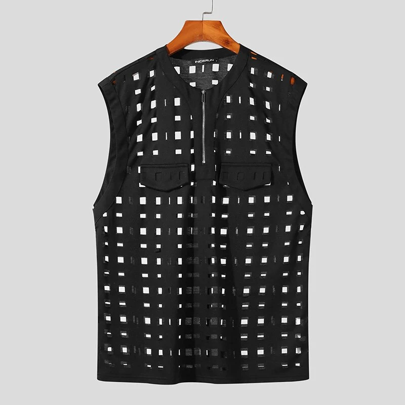 Fetisch Tank Tops Männer Sexy Bodysuits Herren Body Shirts Hemd Transparent Club