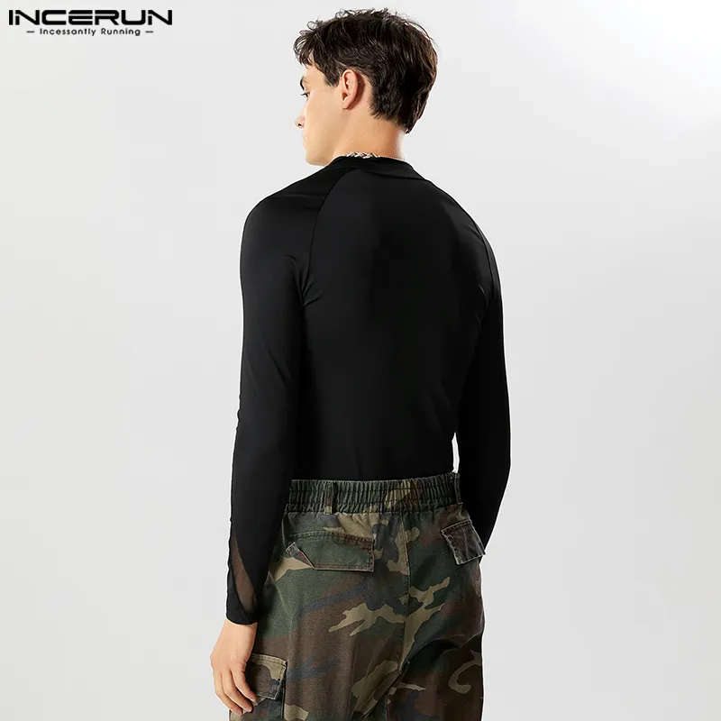 Fetisch Fashion Männer Sexy Bodysuits Herren Body Shirts Hemd Transparent Club