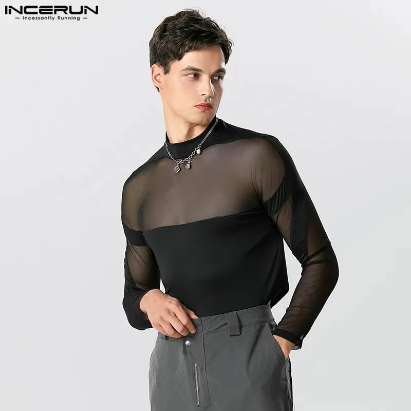 Fetisch Fashion Männer Sexy Bodysuits Herren Body Shirts Hemd Transparent Club