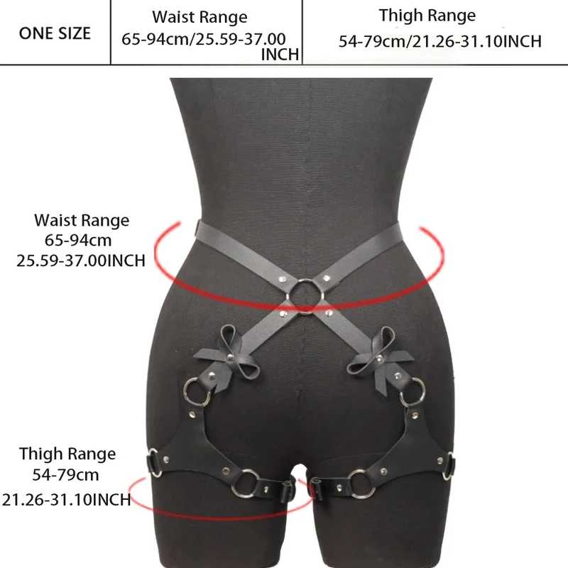 Sexy Harness Kette BH Gürtel Toys Punk Goth Frauen Bdsm Bondage Dessous