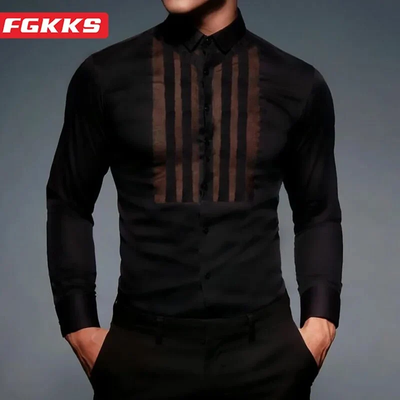 Fetisch Fashion Männer Sexy Bodysuits Herren Body Shirts Hemd Transparent Club