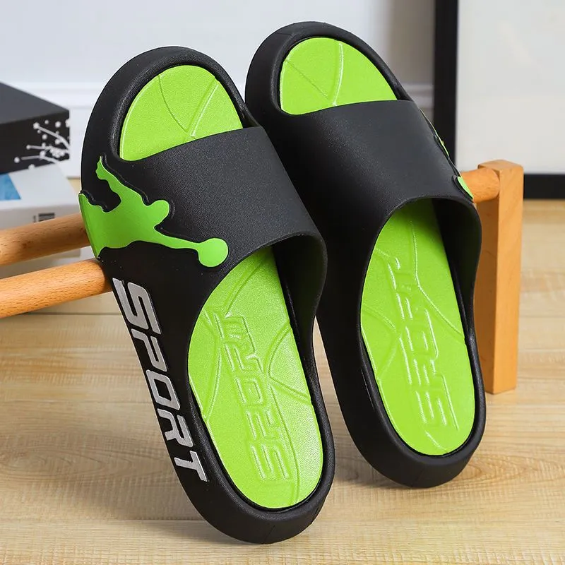 Badelatschen Hausschuhe Flip Flops Frauen Herren Sandalen Weiche EVA Sohle