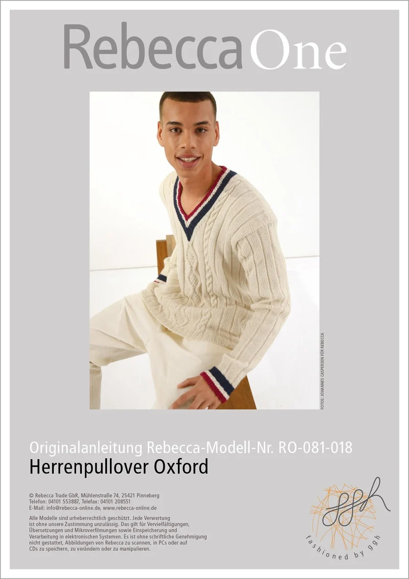Anleitung - Herrenpullover Oxford