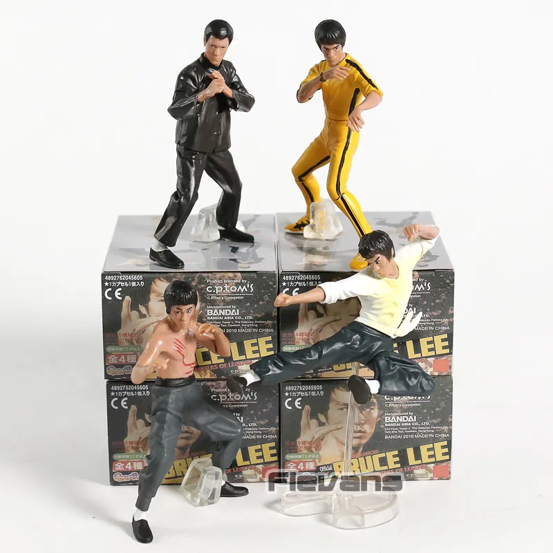 4Stk/set Bruce Lee Action Figur Enter The Dragon Model Spielzeug Figuren10cm