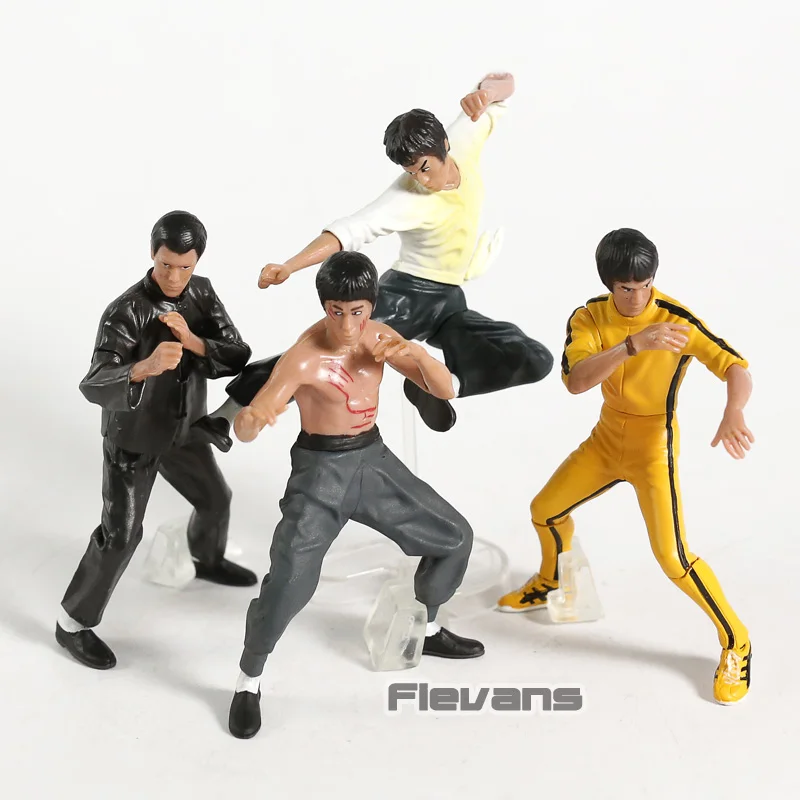 4Stk/set Bruce Lee Action Figur Enter The Dragon Model Spielzeug Figuren10cm