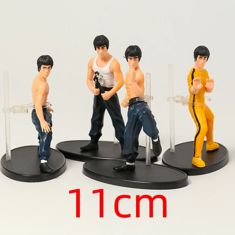 4Stk/set Bruce Lee Action Figur Enter The Dragon Model Spielzeug Figuren10cm
