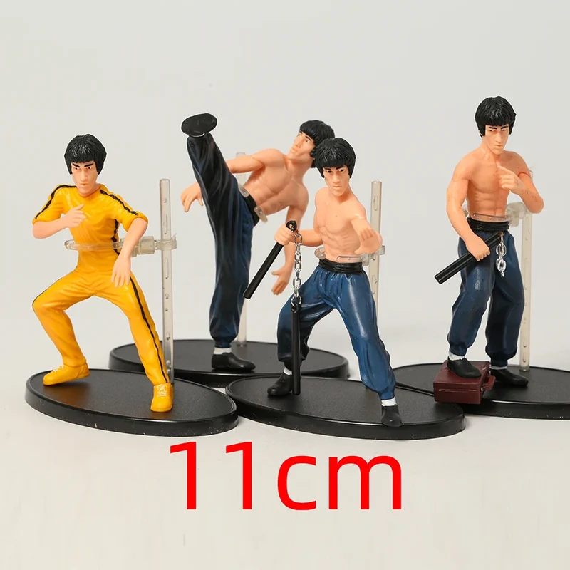 4Stk/set Bruce Lee Action Figur Enter The Dragon Model Spielzeug Figuren10cm