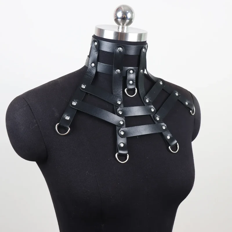 Sexy Halsband Harness Kette BH Gürtel Punk Goth Frauen Bdsm Bondage Chocker
