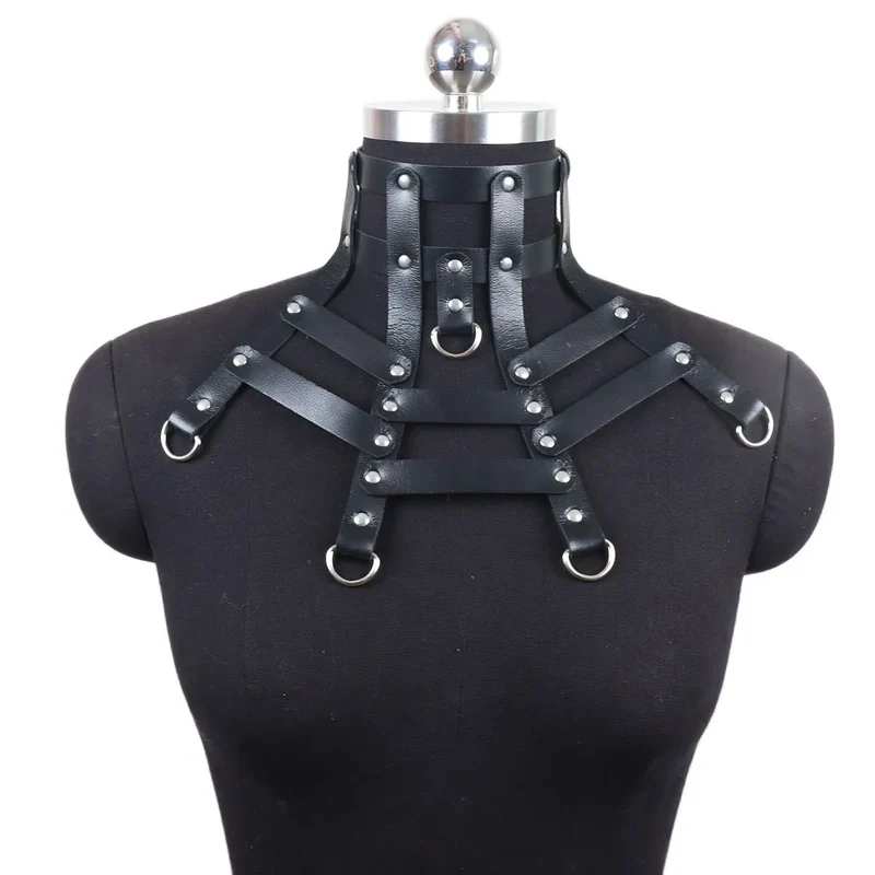 Sexy Halsband Harness Kette BH Gürtel Punk Goth Frauen Bdsm Bondage Chocker