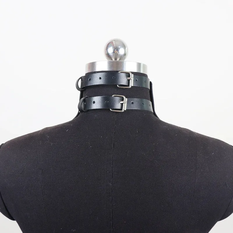 Sexy Halsband Harness Kette BH Gürtel Punk Goth Frauen Bdsm Bondage Chocker
