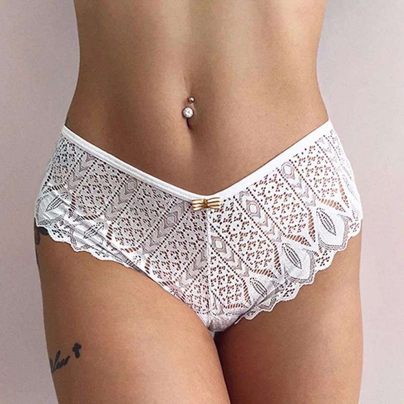 2Stk Frauen Spitze Tanga String Höschen Sexy Schlüpfer Slip Dessous Unterwäsche