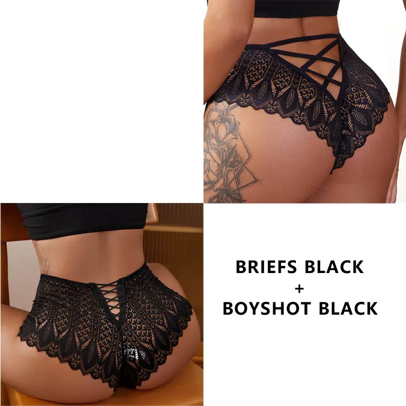 2Stk Frauen Spitze Tanga String Höschen Sexy Schlüpfer Slip Dessous Unterwäsche
