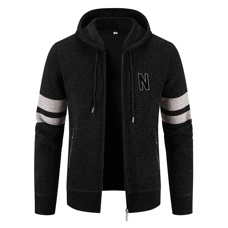 Herren Herbst Jacke Übergangsjacke Hoodie Sweatjacke Outdoor Zipper Sweater NEU