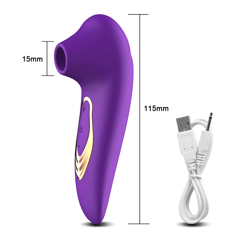 Silikon Dildo G-Punkt Saug Vibrator 10 modi Sexspielzeug für Frauen Klitoris