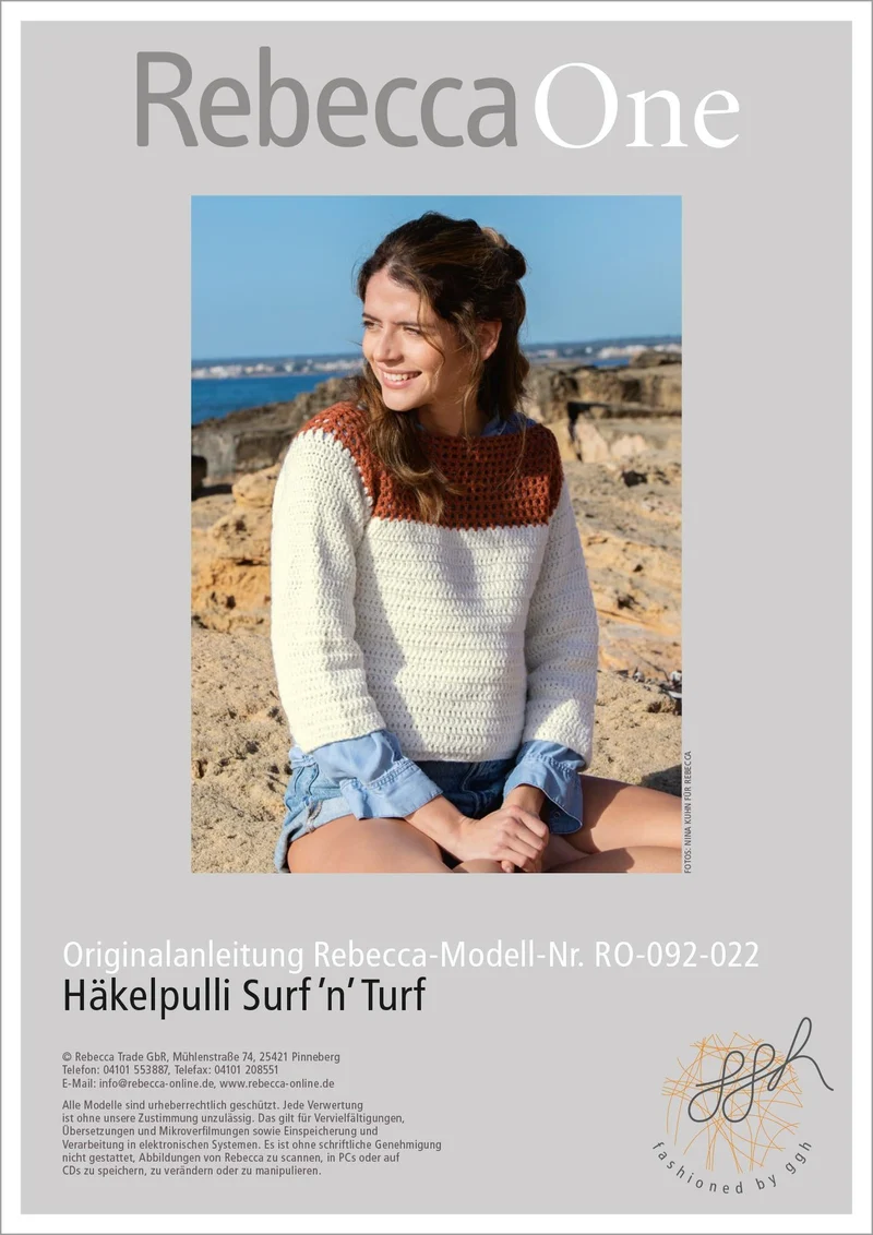 Anleitung - Häkelpulli Surf'n Turf