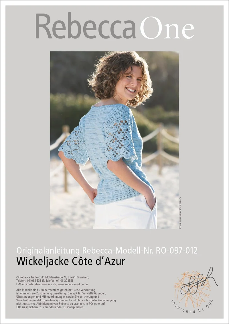 Anleitung - Wickeljacke Côte d'Azur