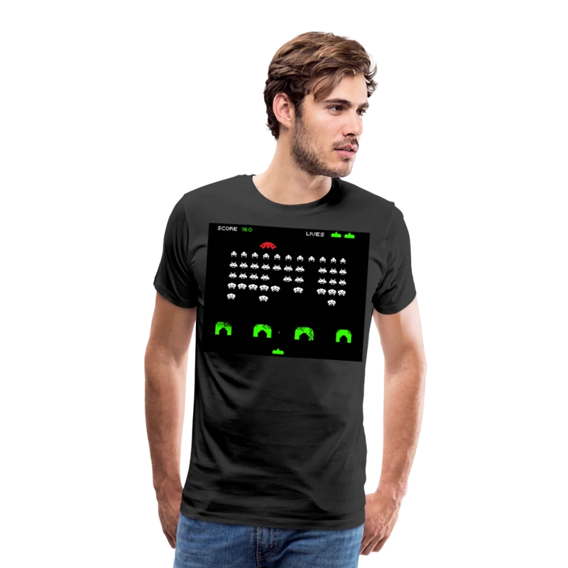 Männer Vintage 80er T-Shirt Rundhals Unisex 100% Baumwolle Streetwear