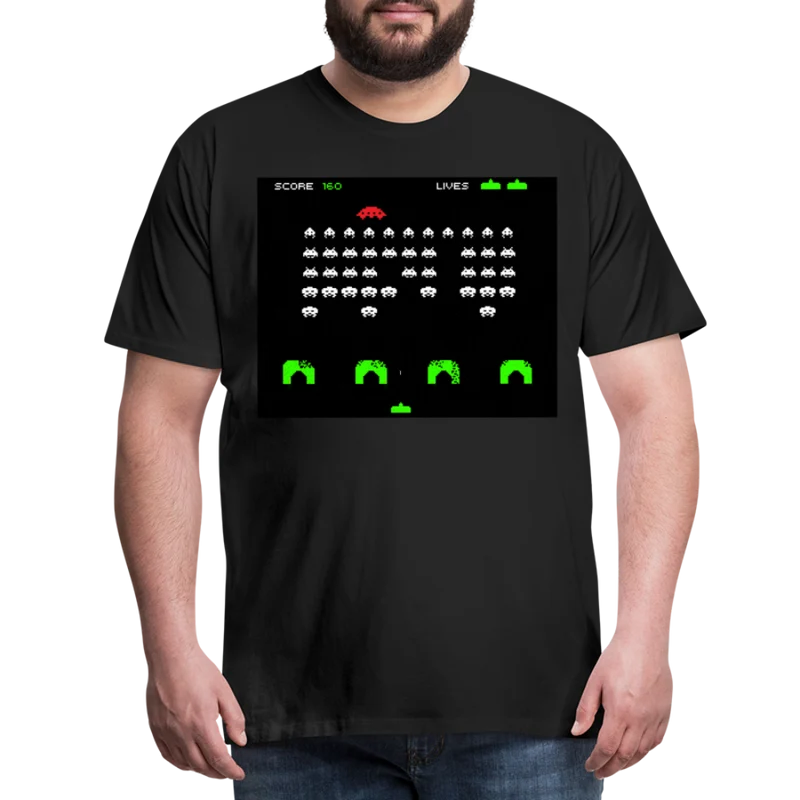 Männer Vintage 80er T-Shirt Rundhals Unisex 100% Baumwolle Streetwear