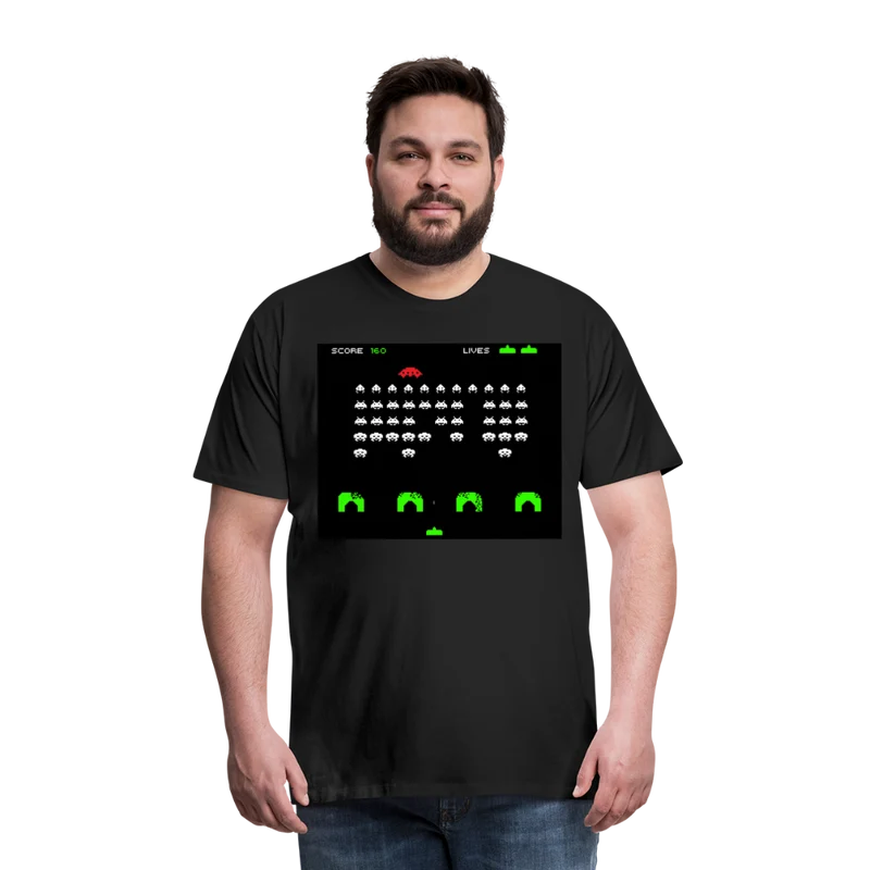 Männer Vintage 80er T-Shirt Rundhals Unisex 100% Baumwolle Streetwear