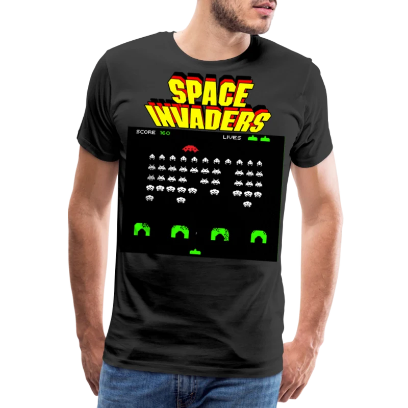 Männer Vintage 80er T-Shirt Rundhals Unisex 100% Baumwolle Streetwear