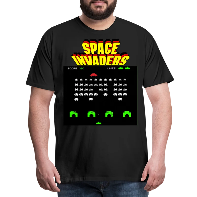 Männer Vintage 80er T-Shirt Rundhals Unisex 100% Baumwolle Streetwear
