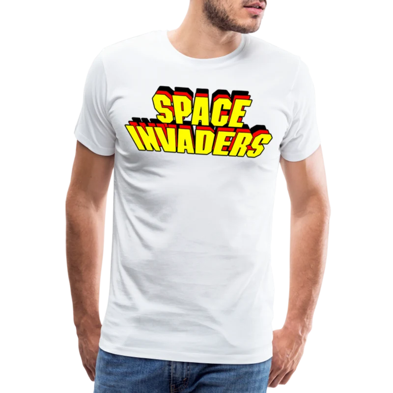 Männer Vintage 80er T-Shirt Rundhals Unisex 100% Baumwolle Streetwear