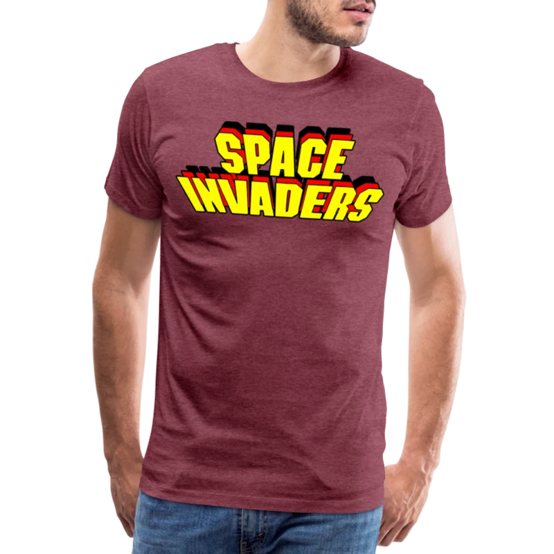 Männer Vintage 80er T-Shirt Rundhals Unisex 100% Baumwolle Streetwear