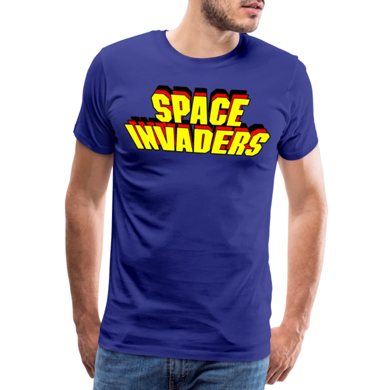 Männer Vintage 80er T-Shirt Rundhals Unisex 100% Baumwolle Streetwear