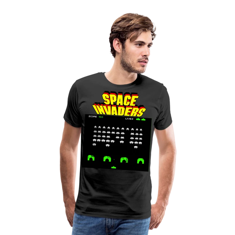 Männer Vintage 80er T-Shirt Rundhals Unisex 100% Baumwolle Streetwear