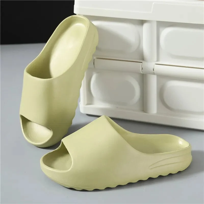Badelatschen Hausschuhe Flip Flops Frauen Herren Sandalen Weiche EVA Sohle